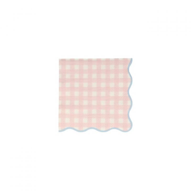 Malé obrúsky Gingham (sada 20 kusov) 4