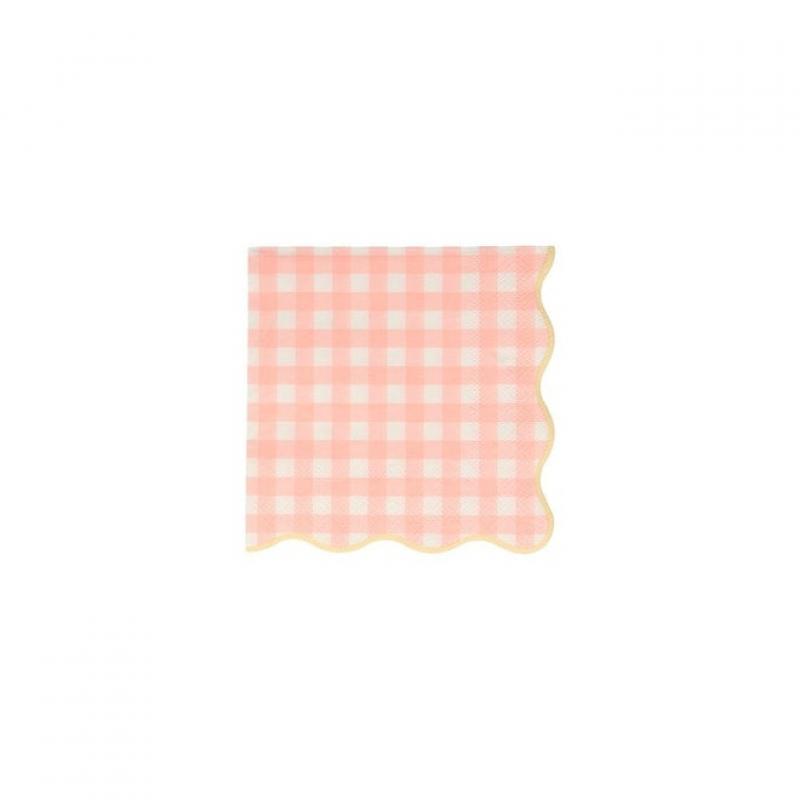 Malé obrúsky Gingham (sada 20 kusov) 1