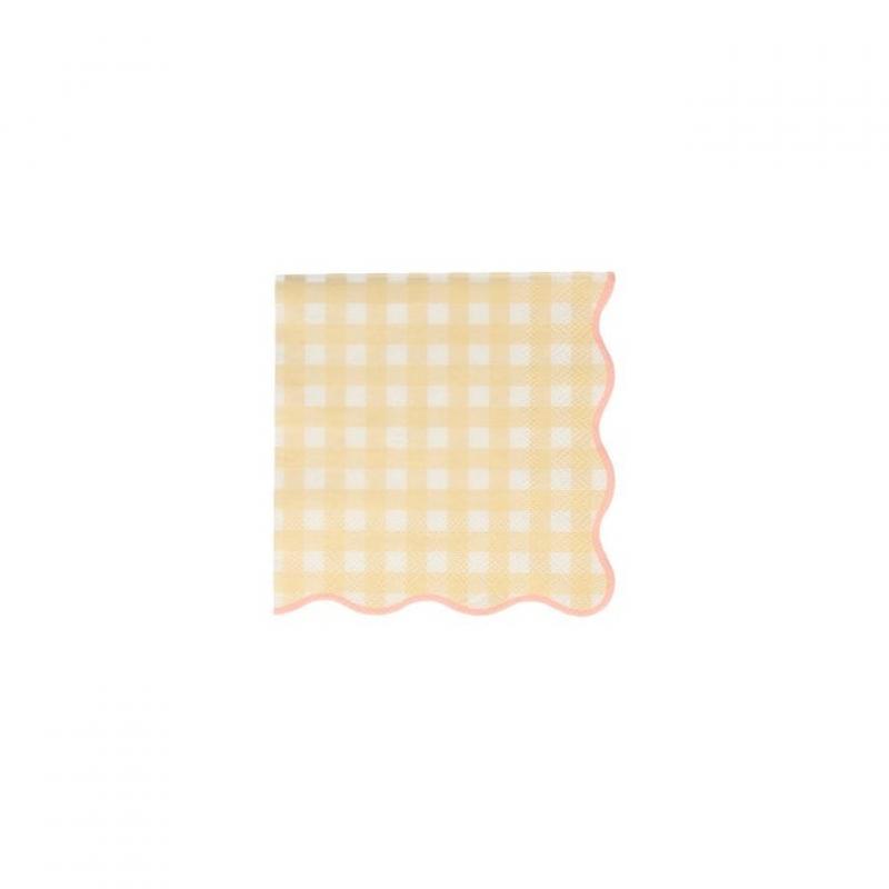 Malé obrúsky Gingham (sada 20 kusov) 2