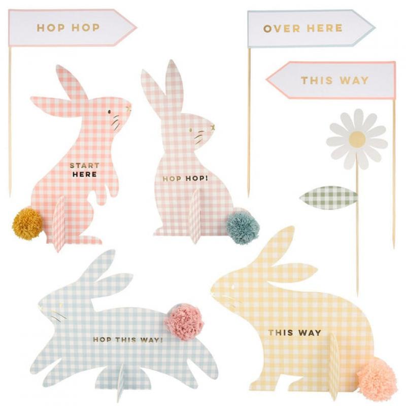 Súprava na lov vajíčok Gingham Bunnies