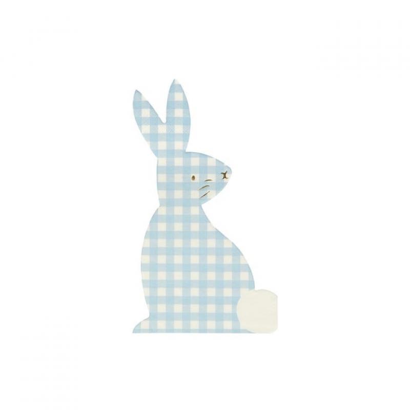 Gingham Bunny obrúsky (sada 16 kusov) 4